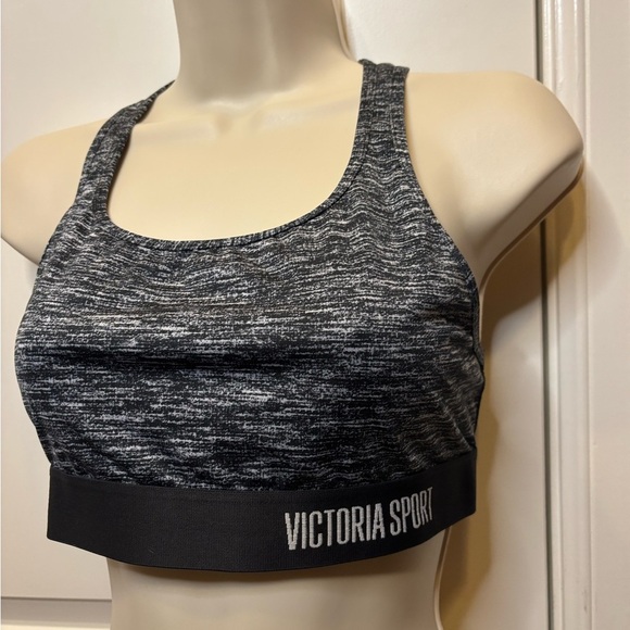 Victoria's Secret Black and Gray Sports Bra with Racerback - Picture 2 of 5